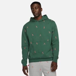 Nike Green Hoodie with Red Accents